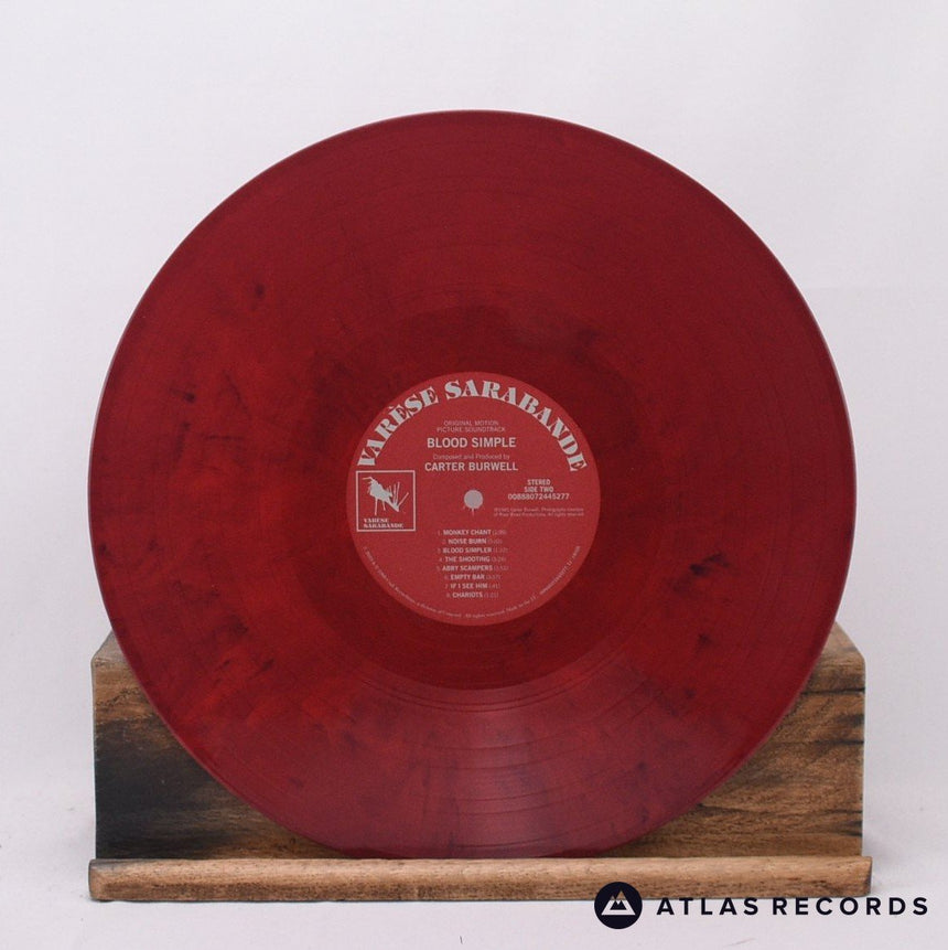 Carter Burwell - Blood Simple - Red With Black Smoke LP Vinyl Record - NM/NM