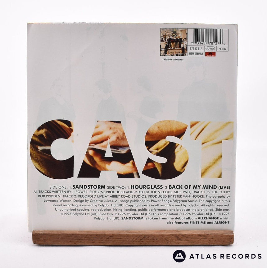 Cast - Sandstorm - Orange Translucent Insert 7" Vinyl Record - NM/NM