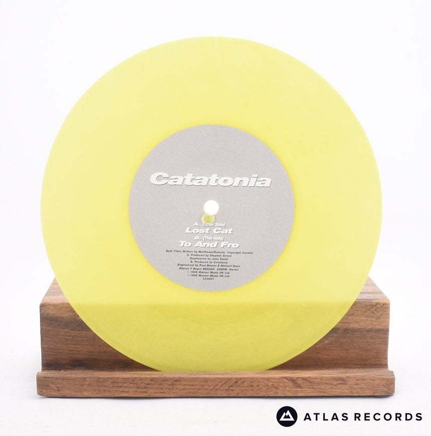 Catatonia - Lost Cat - Yellow 7" Vinyl Record - EX/EX