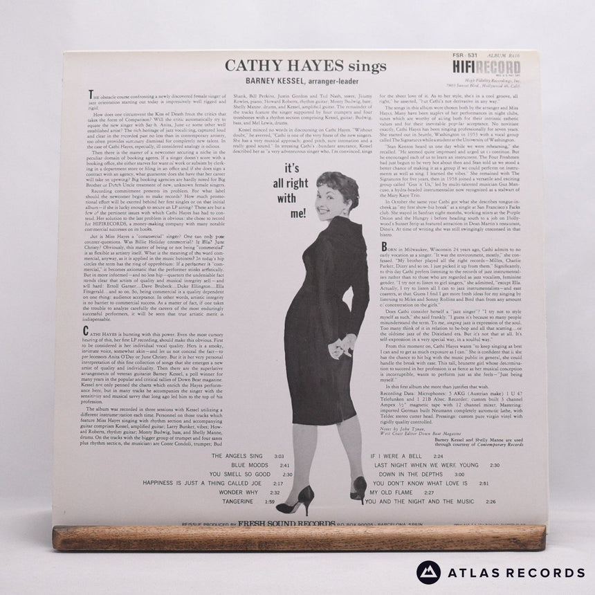 Cathy Hayes - It's All Right With Me - -A -B LP Vinyl Record - EX/EX