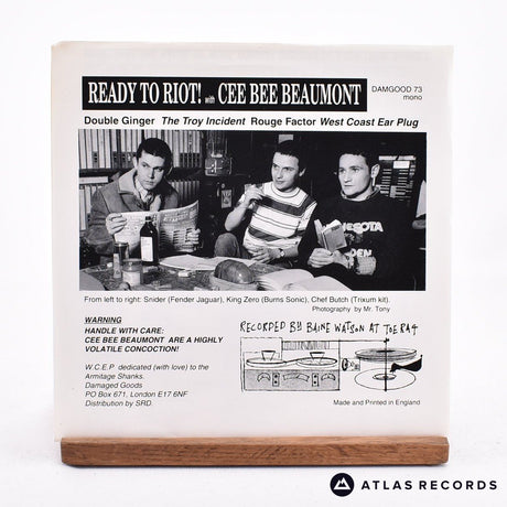 Cee Bee Beaumont - Ready To Riot! - Mono 7" EP Vinyl Record - EX/EX