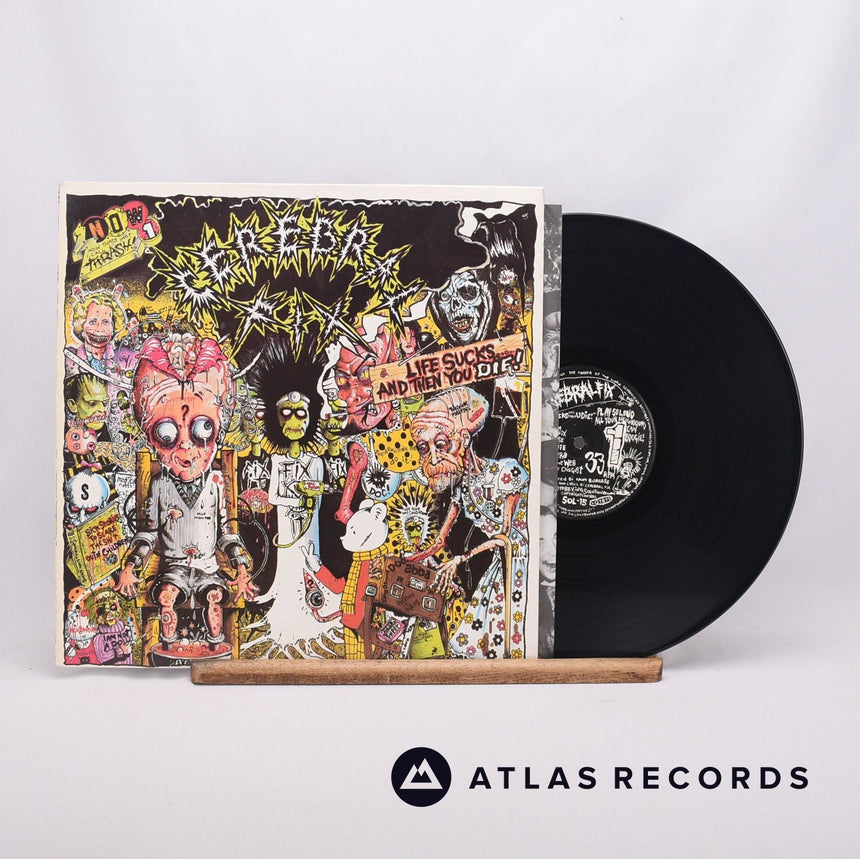 Cerebral Fix Life Sucks And Then You Die! LP Vinyl Record - Front Cover & Record