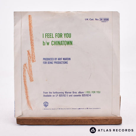 Chaka Khan - I Feel For You - 7" Vinyl Record - VG+/VG+