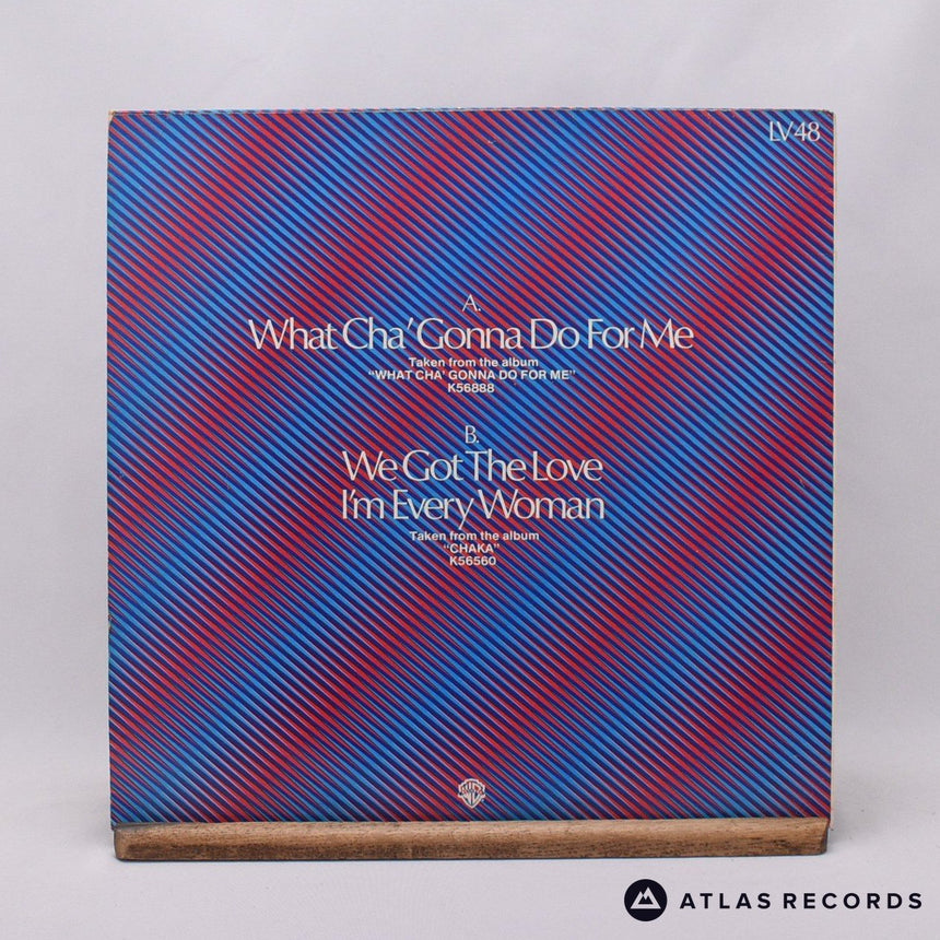 Chaka Khan - What Cha' Gonna Do For Me - 12" Vinyl Record - EX/VG+