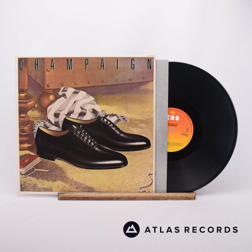 Champaign How 'Bout Us LP Vinyl Record - Front Cover & Record