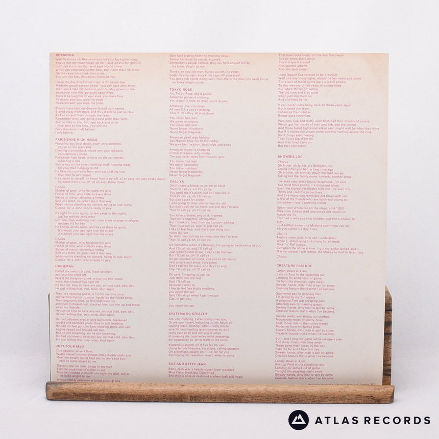 Chapman-Whitney - Streetwalkers - Lyric Sheet A2 B1 LP Vinyl Record - EX/EX