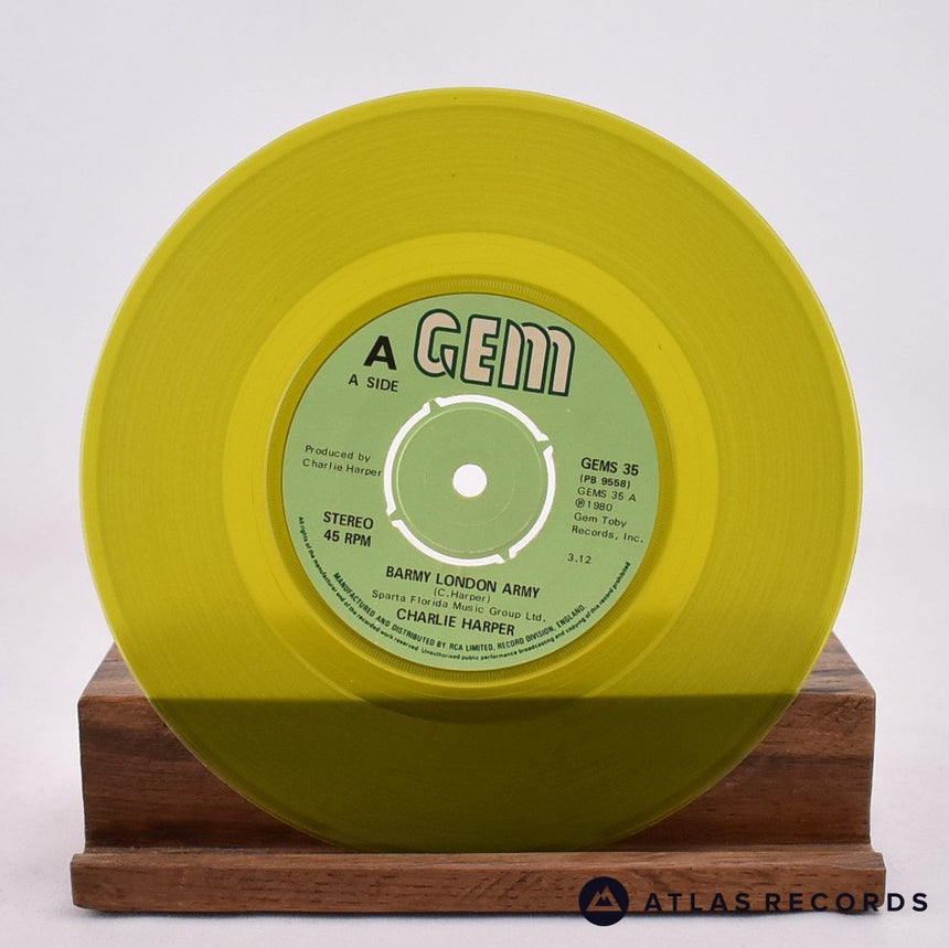 Charlie Harper - Barmy London Army - Green 7" Vinyl Record - EX/EX