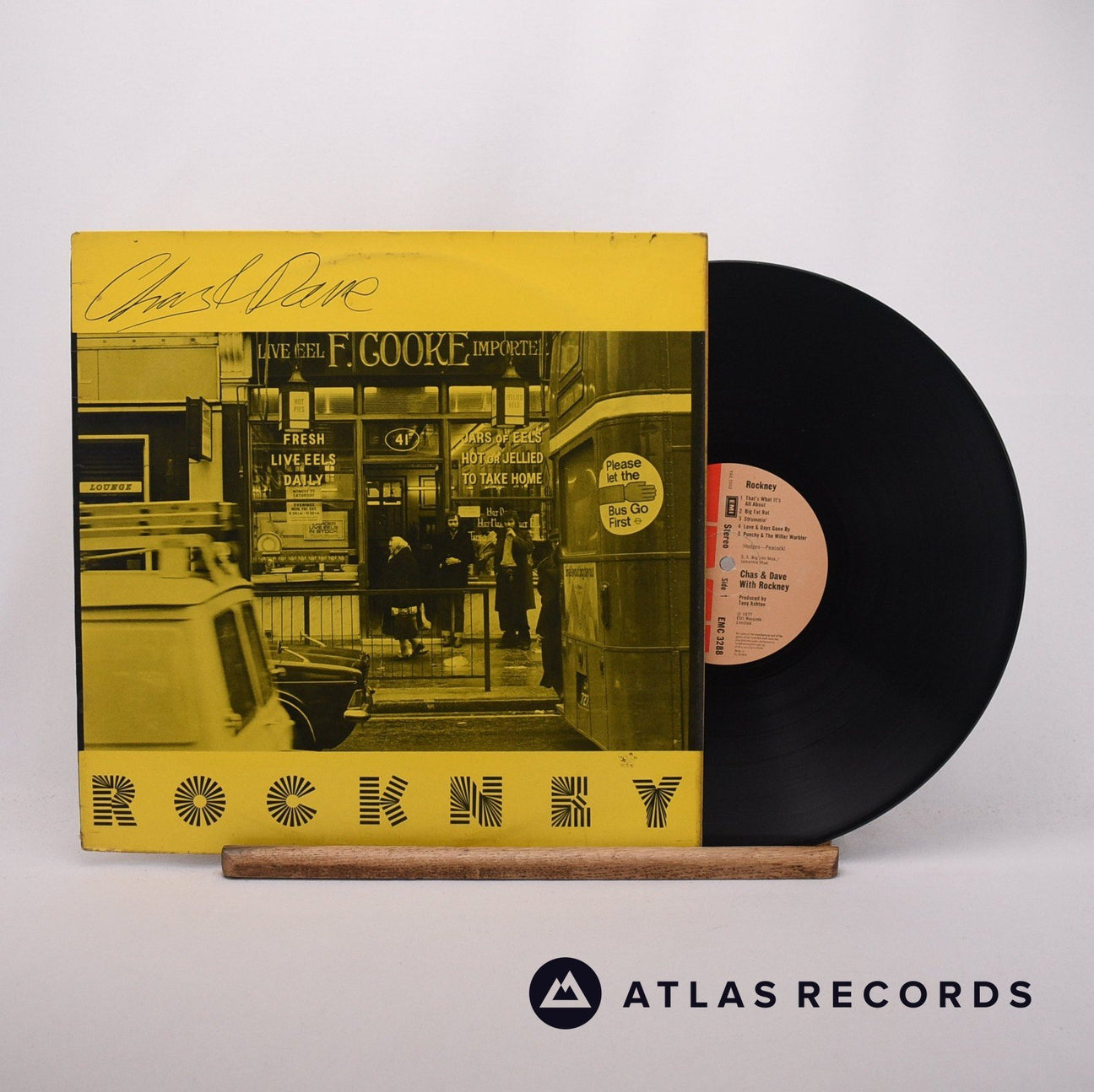 Chas And Dave Rockney LP Vinyl Record - Front Cover & Record