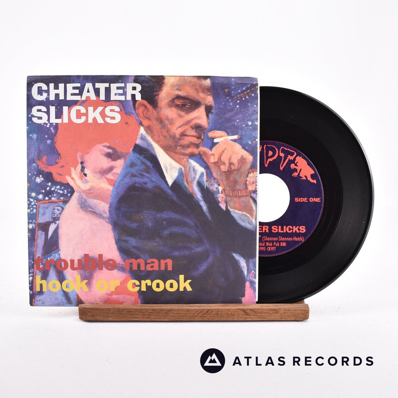 Cheater Slicks Trouble Man 7" Vinyl Record - Front Cover & Record