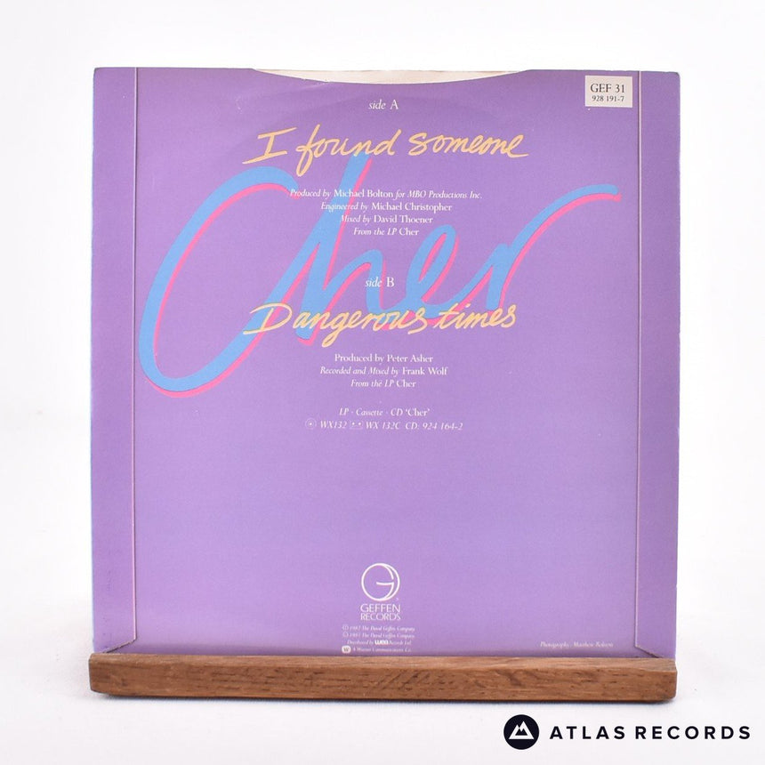 Cher - I Found Someone - 7" Vinyl Record - EX/EX