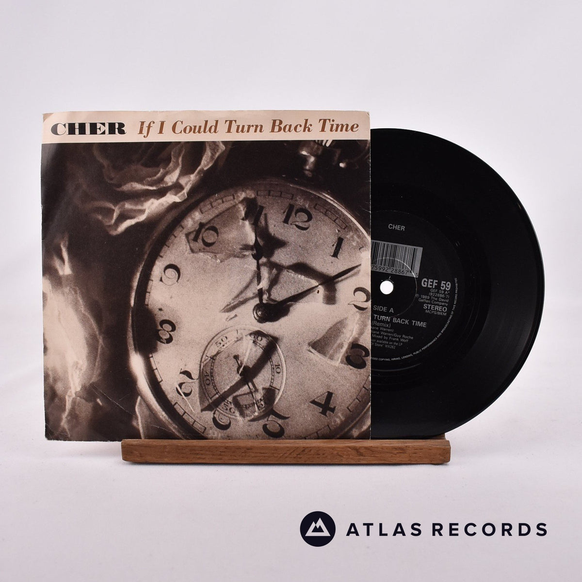 Cher If I Could Turn Back Time 7" Vinyl Record - Front Cover & Record
