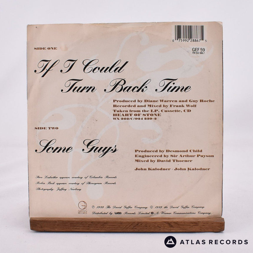 Cher - If I Could Turn Back Time - 7" Vinyl Record - VG+/EX