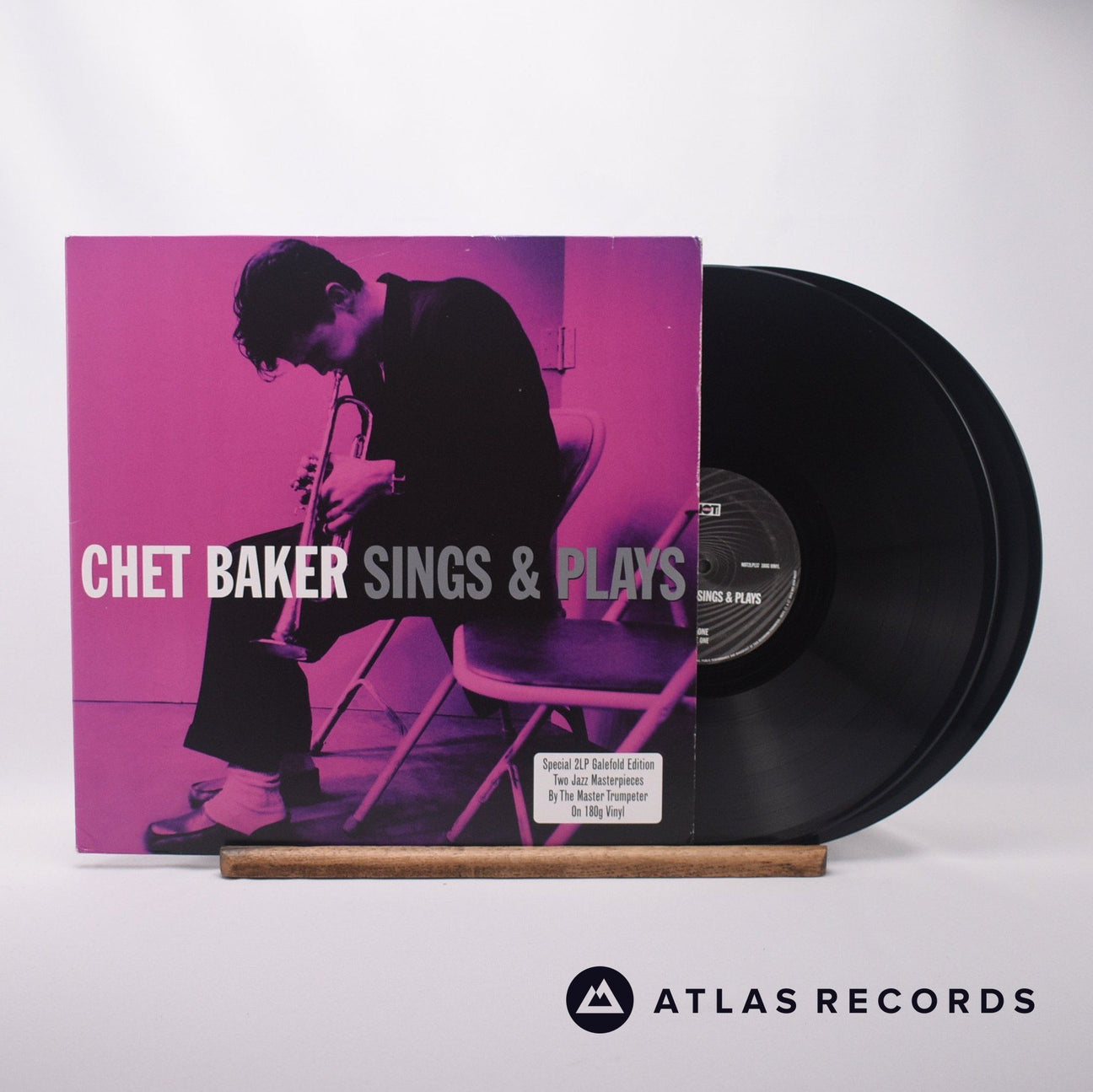 Chet Baker Sings & Plays Double LP Vinyl Record - Front Cover & Record