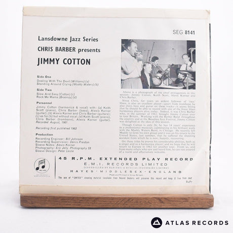 Chris Barber - Chris Barber Presents Jimmy Cotton - 7" EP Vinyl Record - EX/VG+