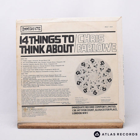 Chris Farlowe - 14 Things To Think About - 1L//1 2L//1 LP Vinyl Record - VG+/VG+