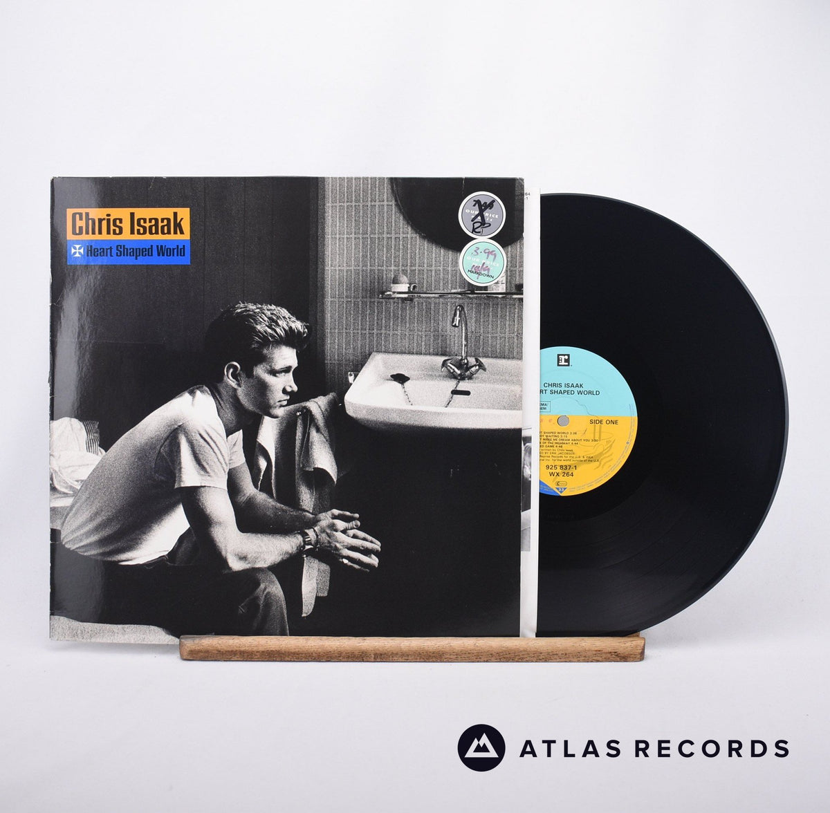 Chris Isaak Heart Shaped World LP Vinyl Record - Front Cover & Record