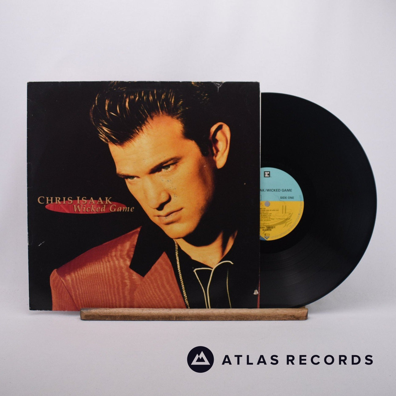 Chris Isaak Wicked Game LP Vinyl Record - Front Cover & Record