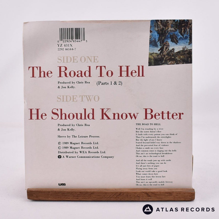 Chris Rea - The Road To Hell - 7" Vinyl Record - VG+/EX