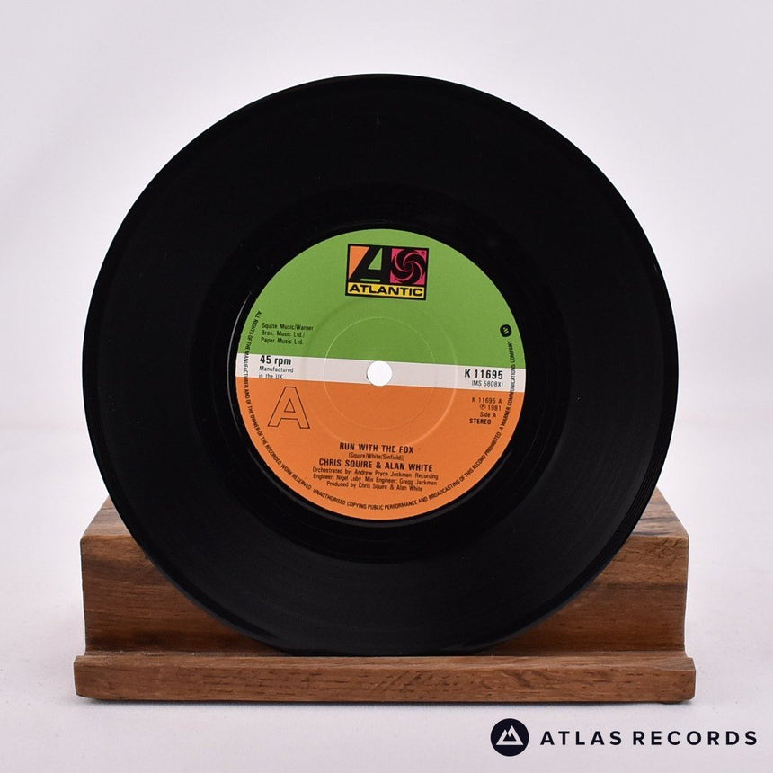 Chris Squire - Run With The Fox - 7" Vinyl Record - VG+/EX