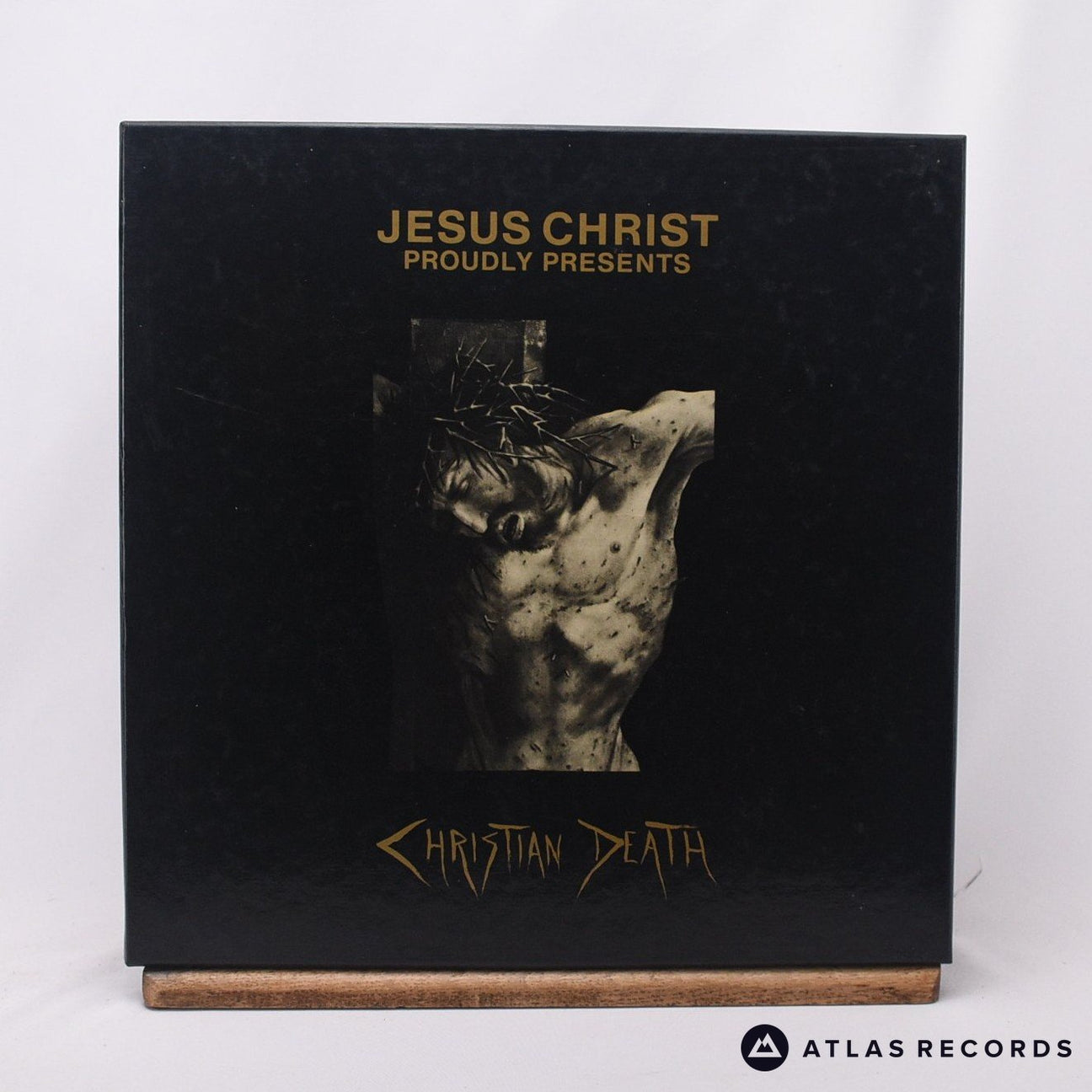 Christian Death Jesus Christ Proudly Presents Box Set Vinyl Record - Front Cover & Record