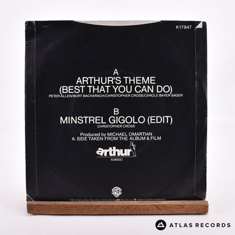 Christopher Cross - Arthur's Theme - 7" Vinyl Record - VG+/EX