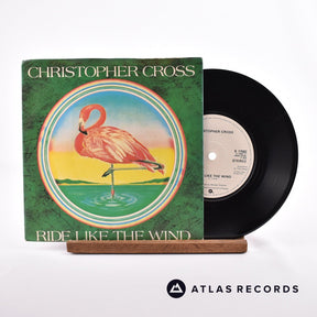 Christopher Cross Ride Like The Wind 7" Vinyl Record - Front Cover & Record