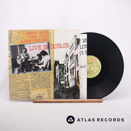 Christy Moore Live In Dublin LP Vinyl Record - Front Cover & Record