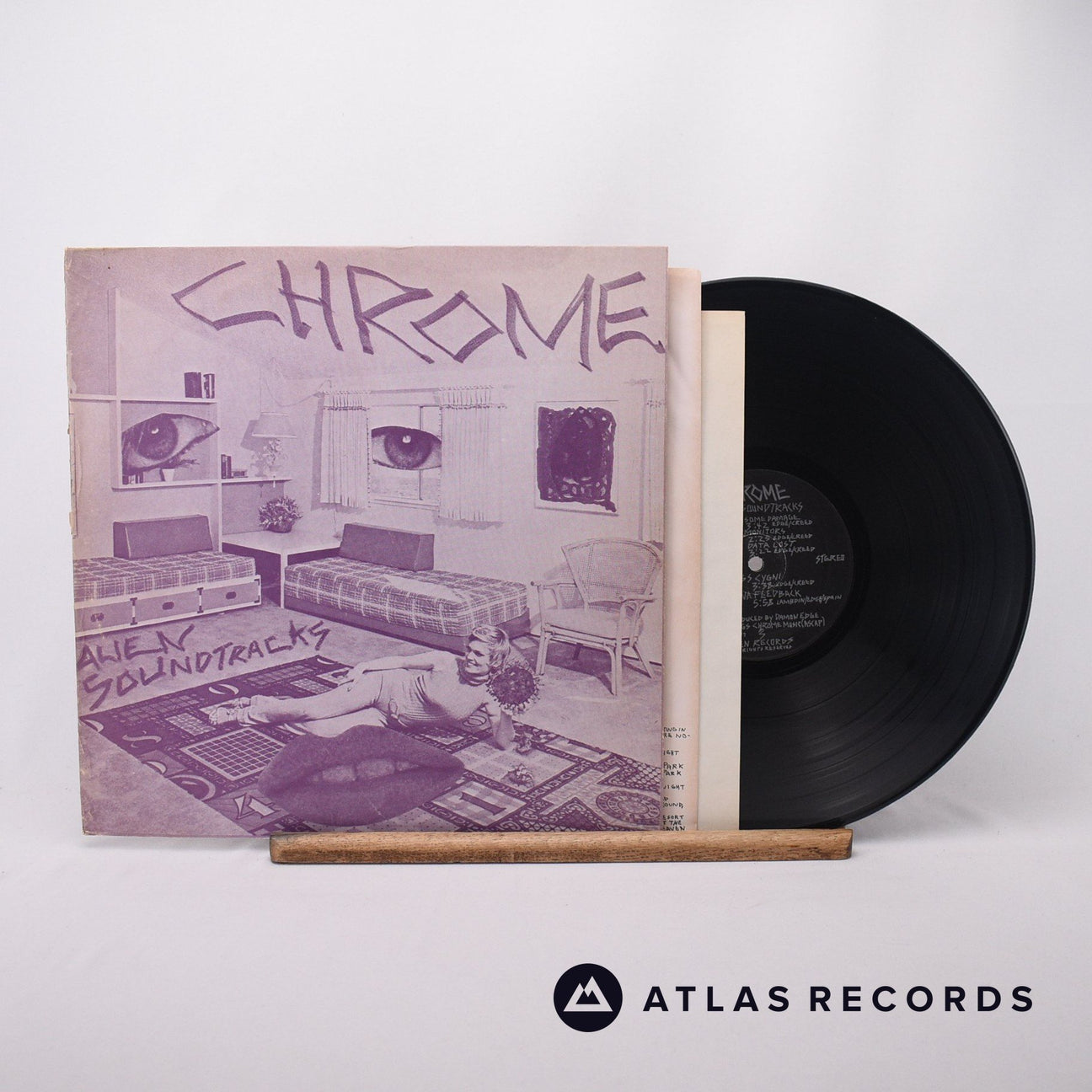 Chrome Alien Soundtracks LP Vinyl Record - Front Cover & Record