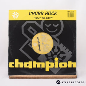 Chubb Rock Treat 'Em Right 12" Vinyl Record - Front Cover & Record