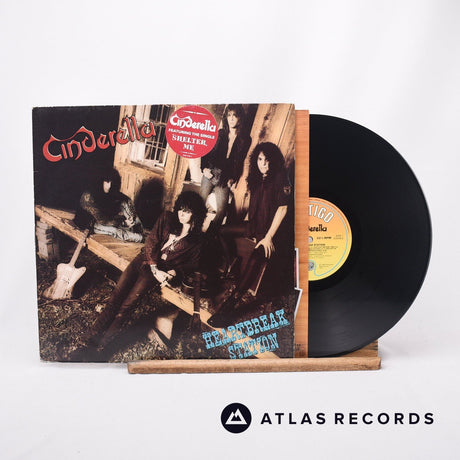 Cinderella Heartbreak Station LP Vinyl Record - Front Cover & Record