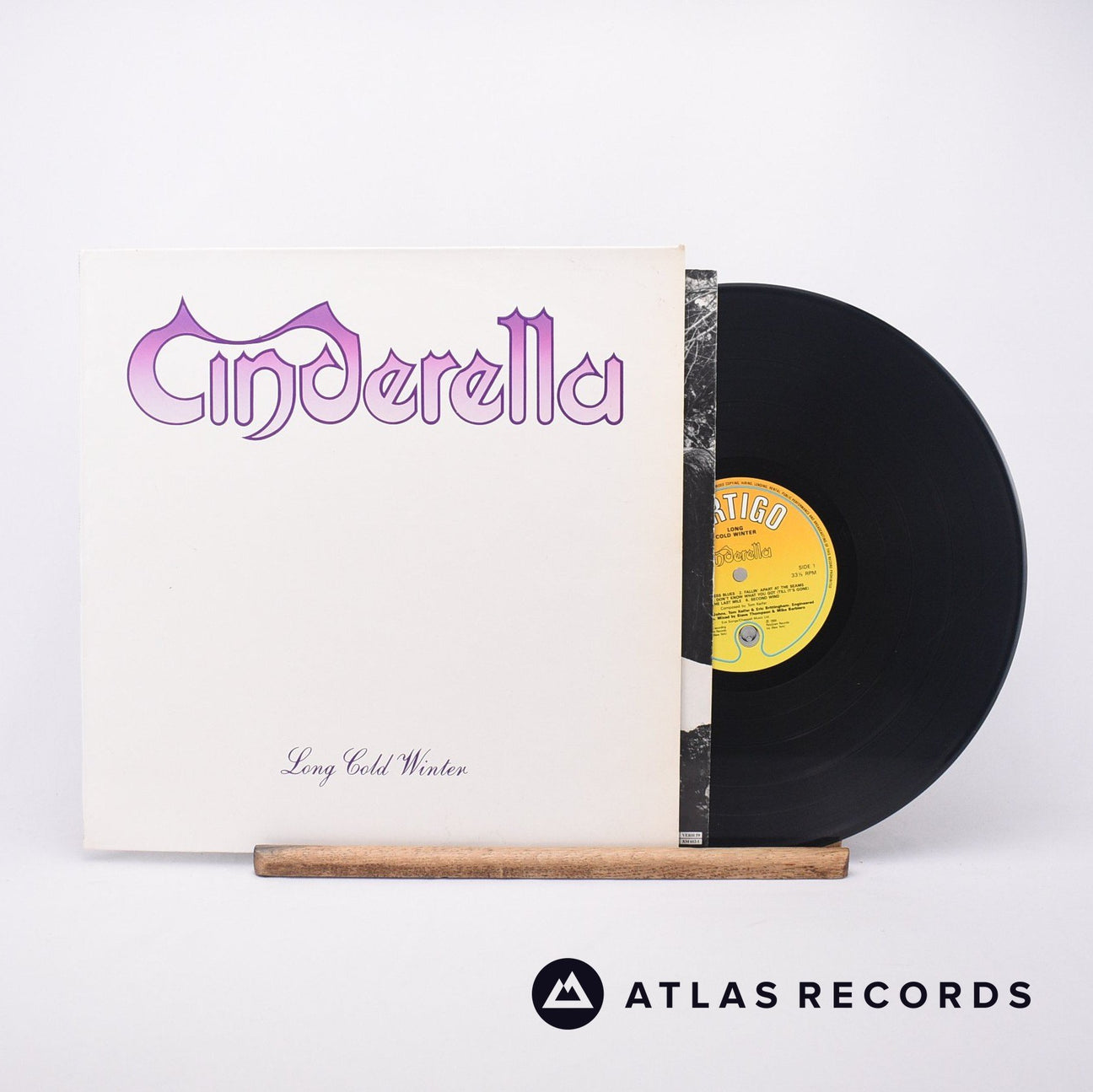 Cinderella Long Cold Winter LP Vinyl Record - Front Cover & Record