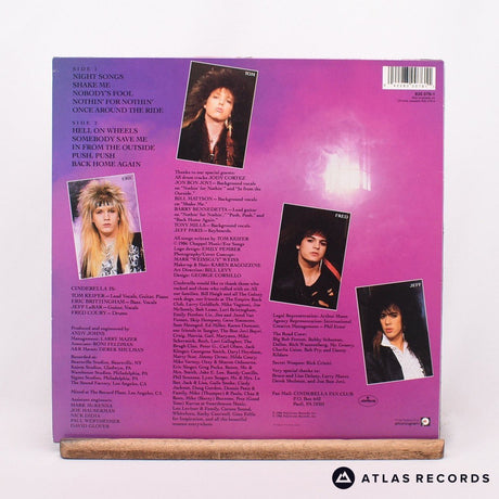 Cinderella - Night Songs - 1Y1 2Y1 LP Vinyl Record - VG+/EX