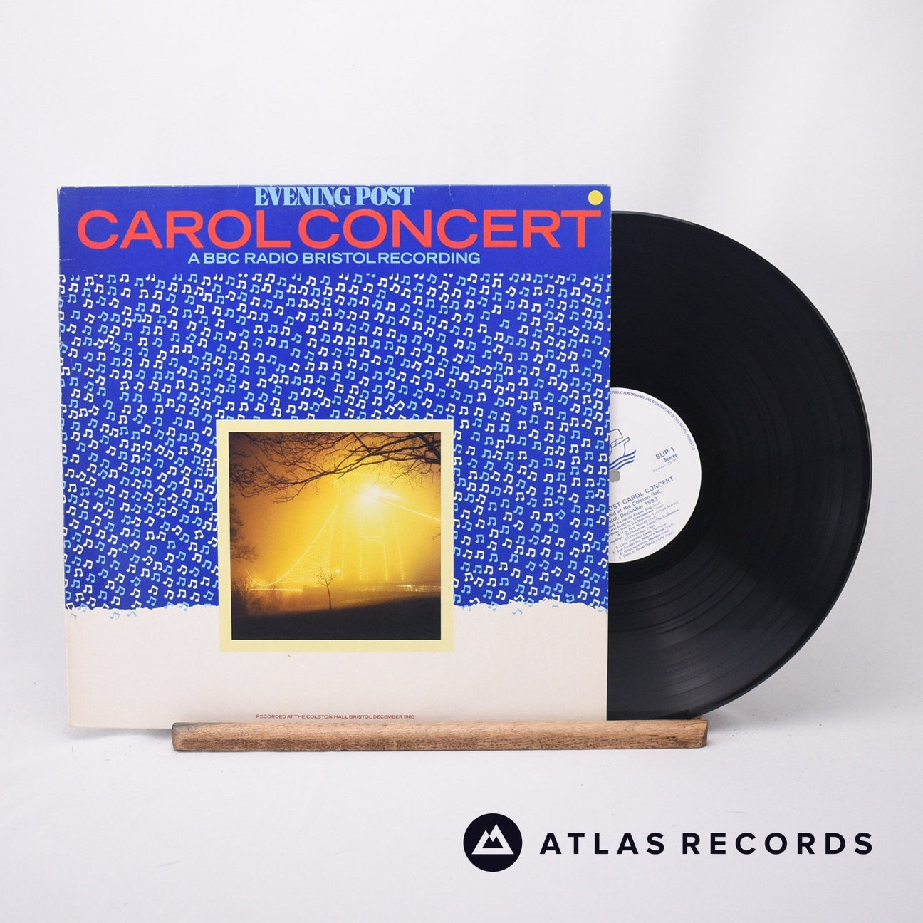 City Of Bristol Brass Band The Evening Post Christmas Carol Concert 1983 LP Vinyl Record - Front Cover & Record