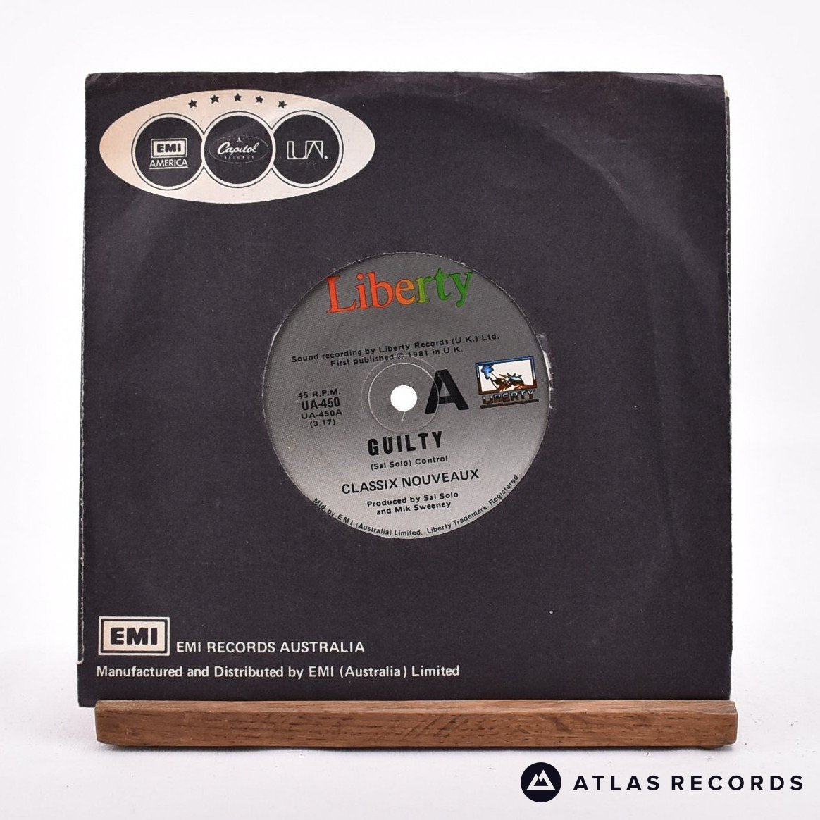 Classix Nouveaux Guilty 7" Vinyl Record - In Sleeve