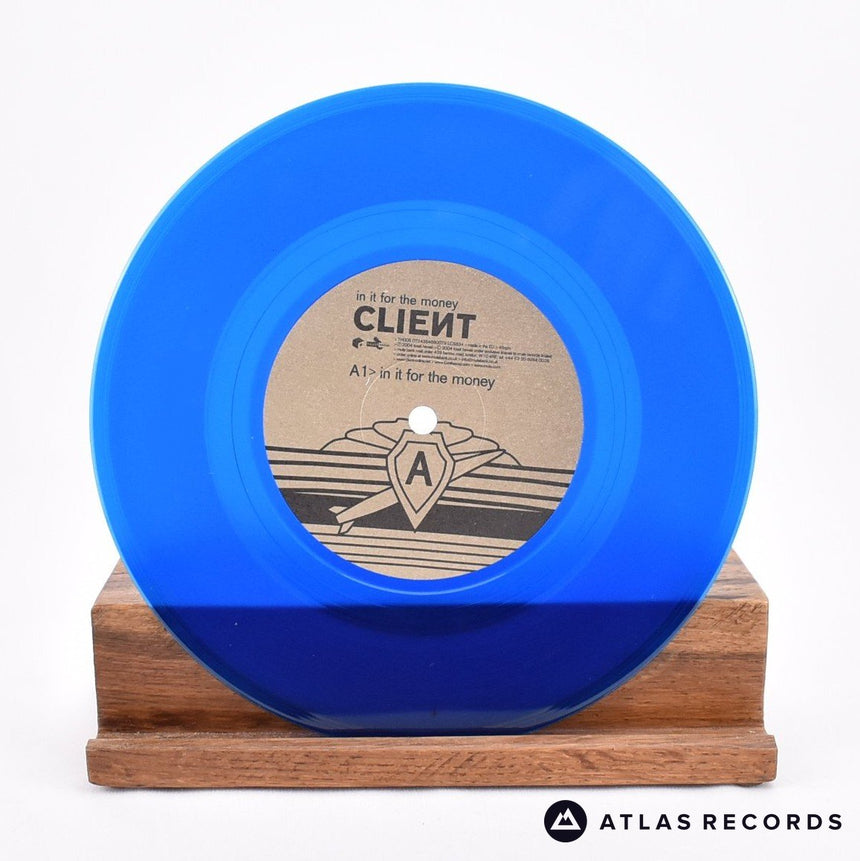 Client - In It For The Money - Blue Limited Edition 7" Vinyl Record - EX/EX