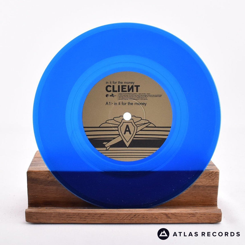 Client - In It For The Money - Blue Limited Edition 7" Vinyl Record - NM/NM
