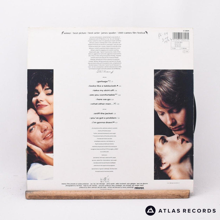 Cliff Martinez - Sex, Lies, And Videotape - LP Vinyl Record - VG+/VG+