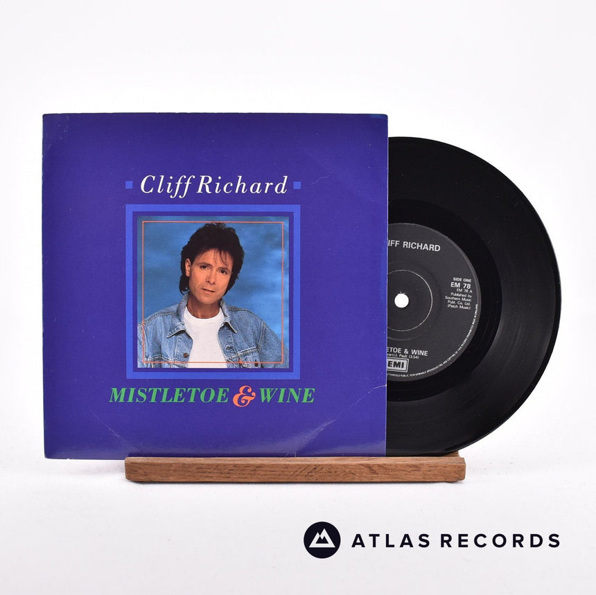 Cliff Richard Mistletoe & Wine 7" Vinyl Record - Front Cover & Record