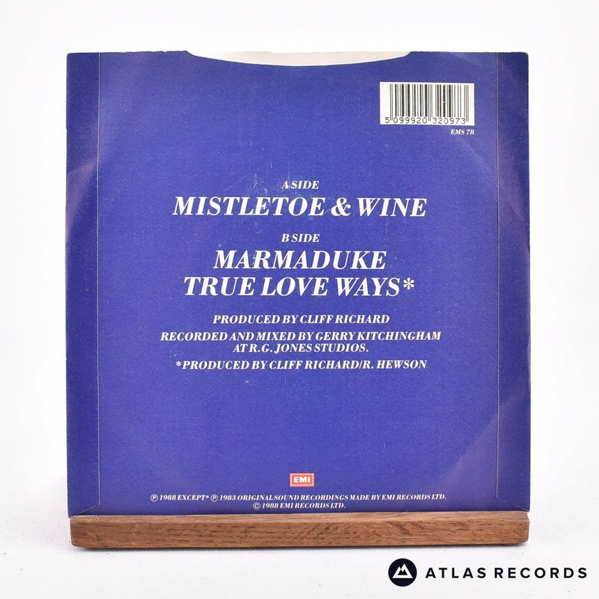 Cliff Richard - Mistletoe & Wine - 7" Vinyl Record - VG+/VG+