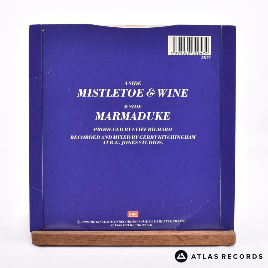 Cliff Richard - Mistletoe & Wine - 7" Vinyl Record - VG+/VG+