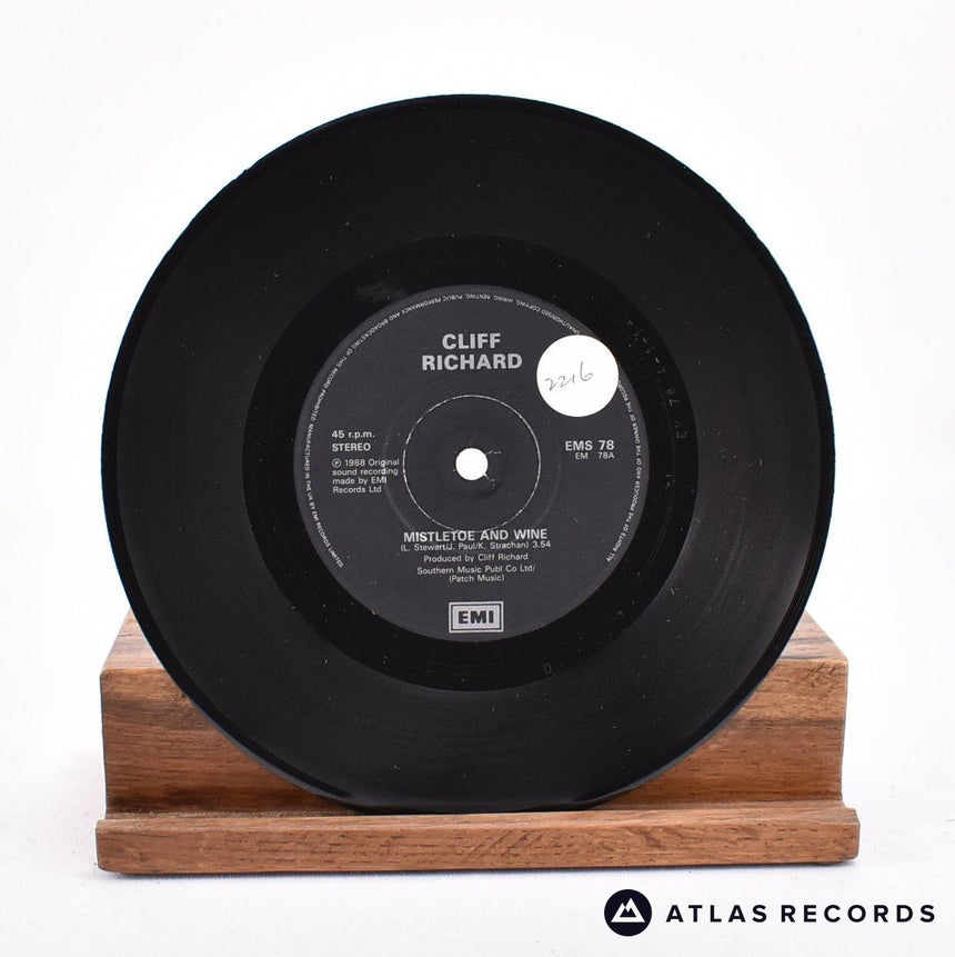 Cliff Richard - Mistletoe & Wine - 7" Vinyl Record - VG+/VG+