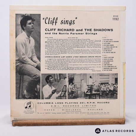 Cliff Richard & The Shadows - Cliff Sings - LP Vinyl Record - VG/VG+