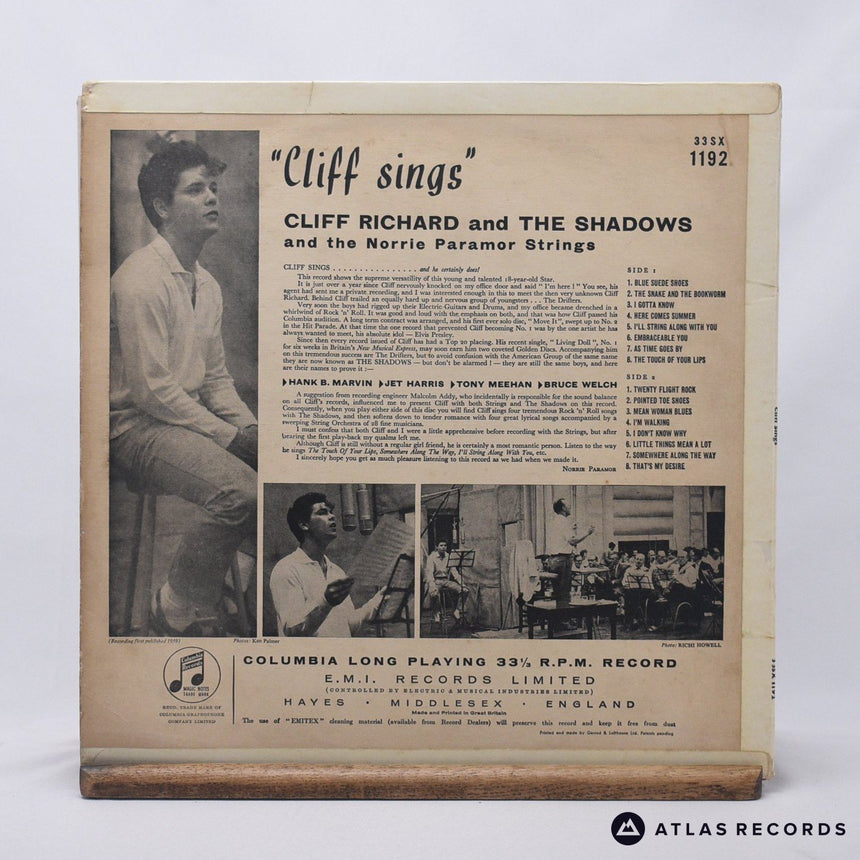 Cliff Richard & The Shadows - Cliff Sings - -2 -2 LP Vinyl Record - VG/VG+