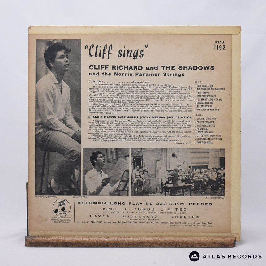 Cliff Richard & The Shadows - Cliff Sings - -2 -2 LP Vinyl Record - VG+/VG+