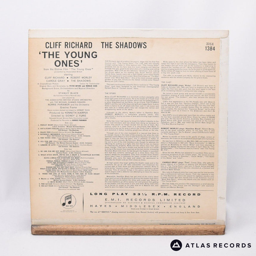 Cliff Richard & The Shadows - The Young Ones - Mono LP Vinyl Record - VG+/VG+