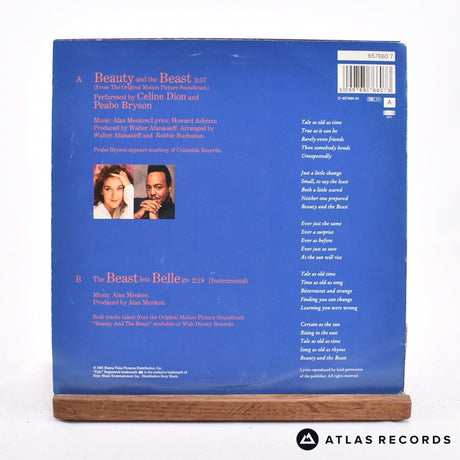 Céline Dion - Beauty And The Beast - 7" Vinyl Record - VG+/EX