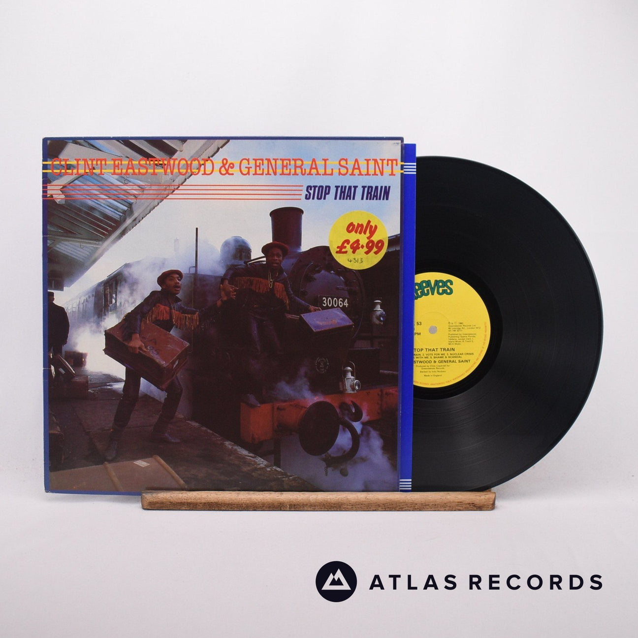 Clint Eastwood And General Saint Stop That Train LP Vinyl Record - Front Cover & Record