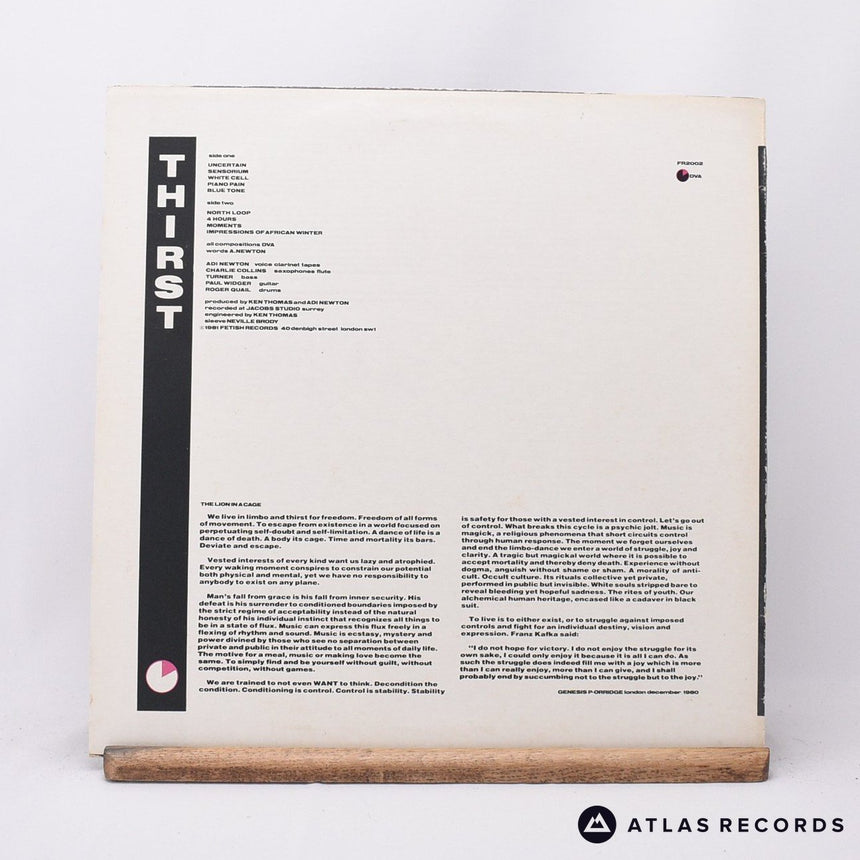 Clock DVA - Thirst - Insert Lyntone A1 B1 LP Vinyl Record - VG+/EX
