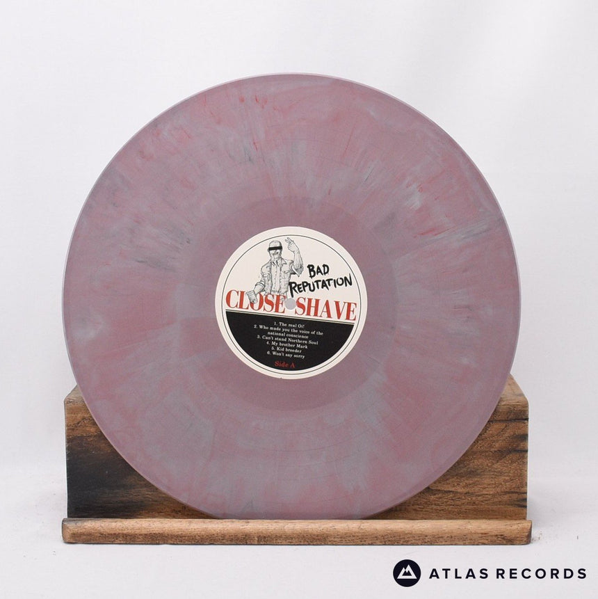 Close Shave - Bad Reputation - White/Black/Red Marbled LP Vinyl Record - NM/NM