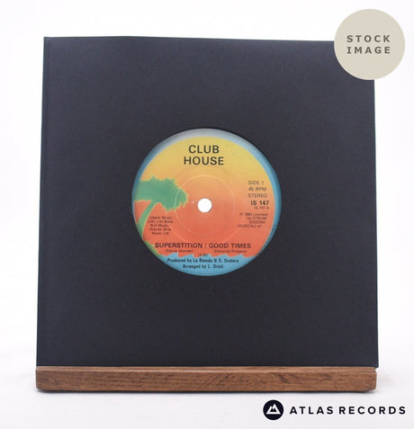 Club House Superstition 7" Vinyl Record - Sleeve & Record Side-By-Side